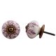 Purple Leaf Floral Dresser Knob
